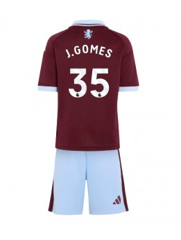 Otroški Nogometna dresi replika Aston Villa Joao Gomes #35 Domači 2026-27 Kratek rokav (+ hlače)